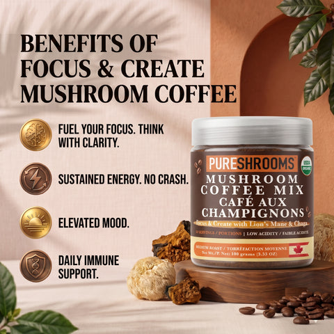 Focus Create Instant Mushroom Coffee
