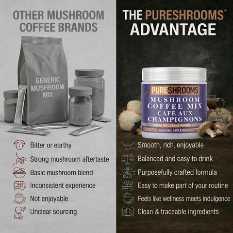 Superfood Mushroom Coffee for Protein Shakes & Smoothies