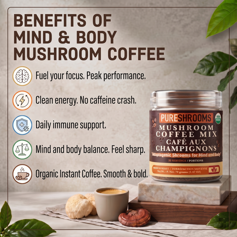 Mind & Body Mushroom Instant Coffee