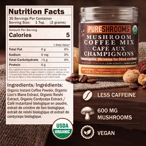 Mind & Body Mushroom Instant Coffee