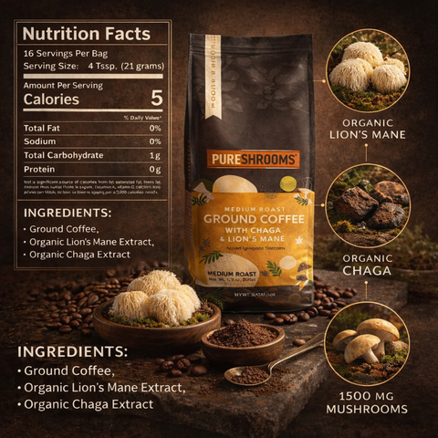 Focus and Create Ground Mushroom Coffee