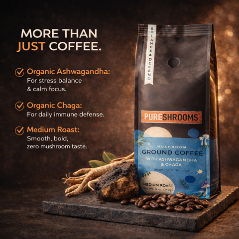 Balance & Defend Ground Mushroom Coffee