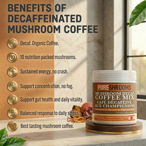 Decaf. 10 in 1 Instant Mushroom Coffee
