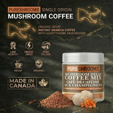 Decaf. 10 in 1 Instant Mushroom Coffee