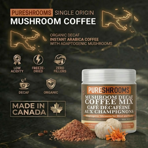 Decaf. Instant Mushroom Coffee