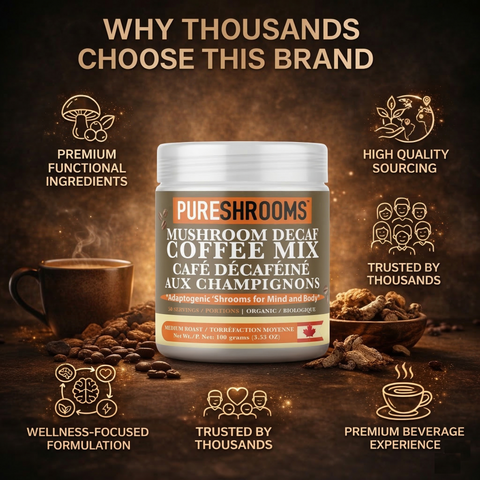 Decaf. Instant Mushroom Coffee