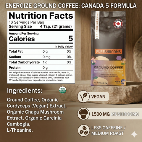 Appetite Control Ground Mushroom Coffee