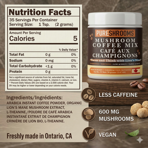 Focus & Think Instant Mushroom Coffee