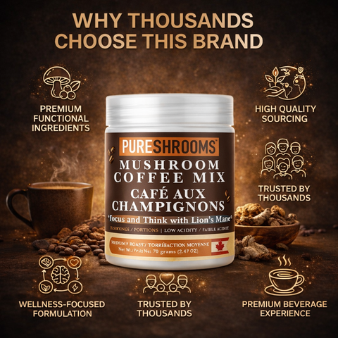 Focus & Think Instant Mushroom Coffee