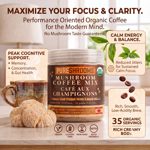 Focus & Think Instant Mushroom Coffee
