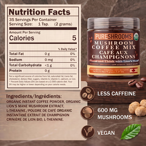 Focus & Think Instant Mushroom Coffee