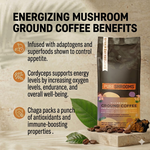 Appetite Control Ground Mushroom Coffee