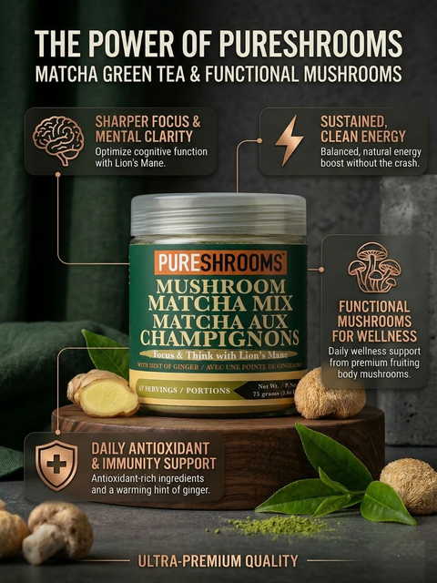 Matcha Mushroom Green Tea