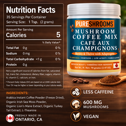 Mushroom Sea Moss Instant Coffee