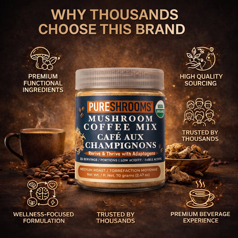 Mushroom Sea Moss Instant Coffee