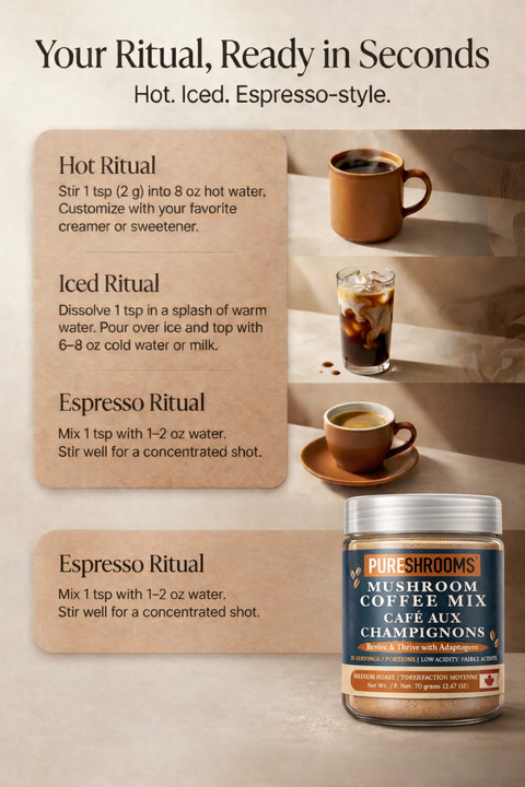 Mushroom Sea Moss Instant Coffee
