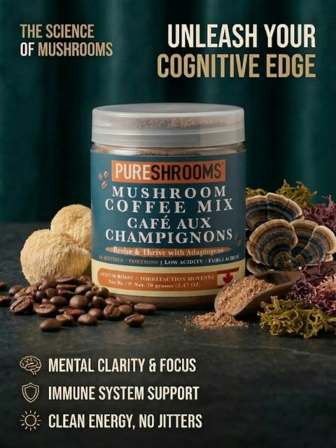 Mushroom Sea Moss Instant Coffee